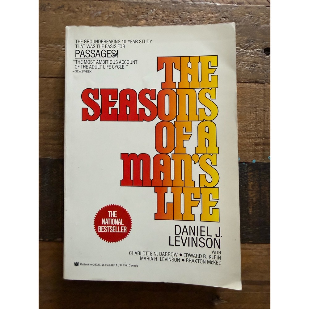The Seasons of a Mans Life Daniel J Levinson Vintage Psychology Paperback Book